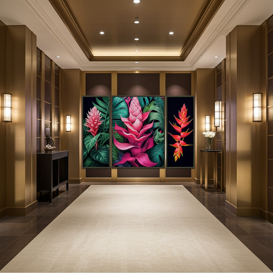 Vibrant Botanical Wall Prints | Custom Imprinting for Colorful Decor