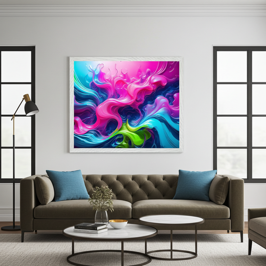 "Gummy Pop" Vibrant Maximalist Abstract Art