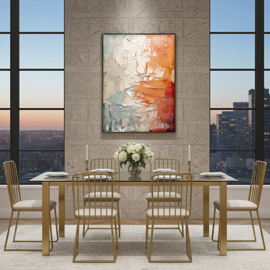 Tactile Grandeur - 3D Textured Contemporary Canvas