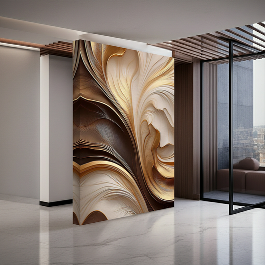 Liquid Gold Marble Abstract Art - Soft Ethereal Flow Canvas