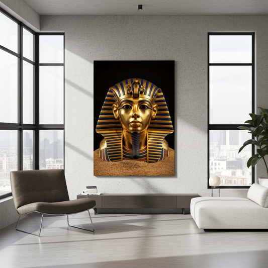 Ancient Majesty: Golden King Tut mask Wall Art