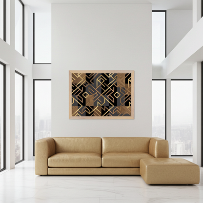 The Textured Deco Mosaic Wall Art