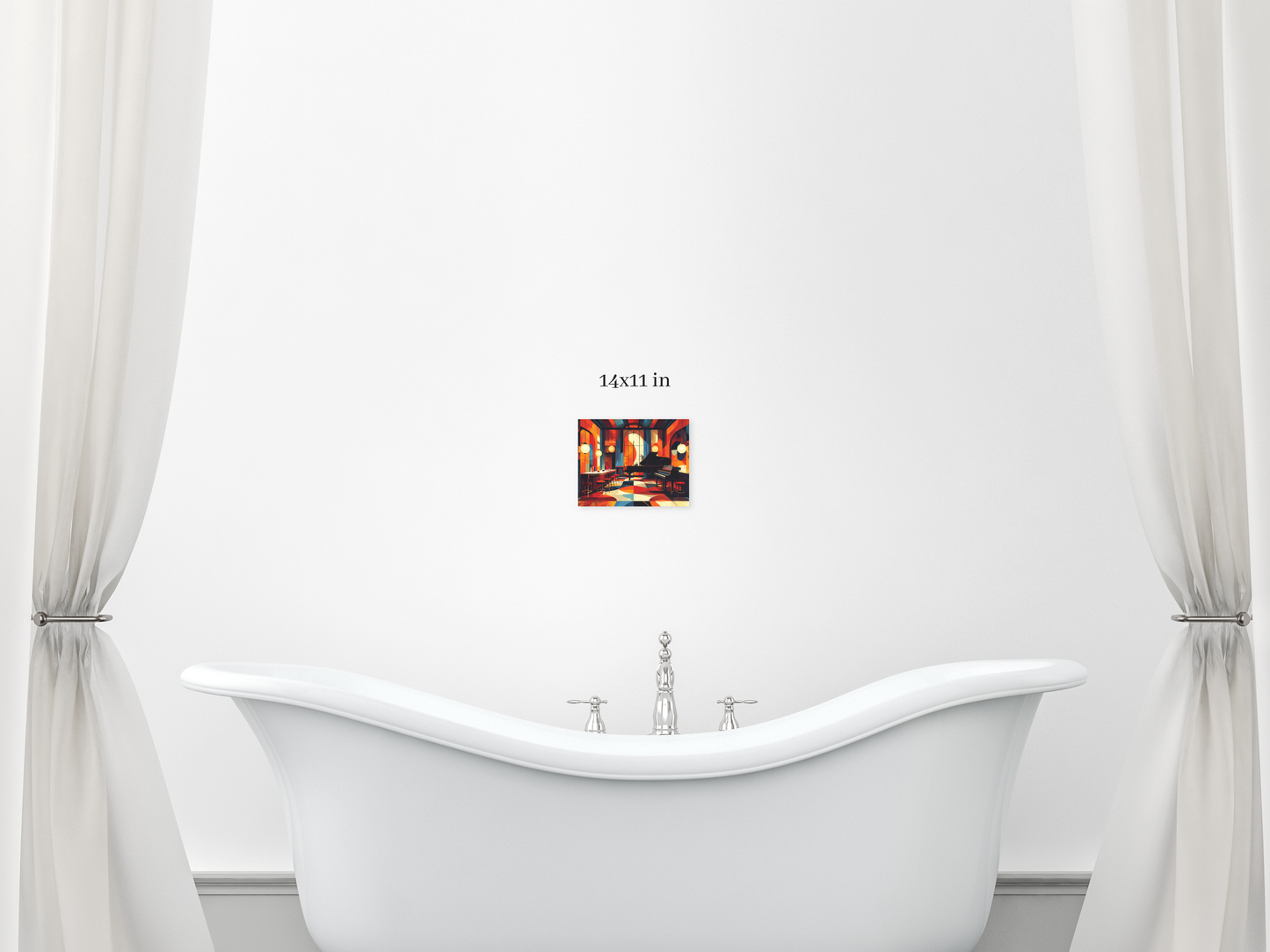 Art Deco Jazz Club Canvas Print – 1920s Inspired Illustration