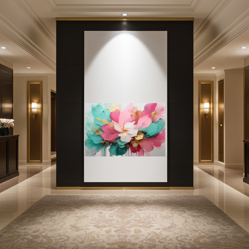 Pastel Petal Explosion | Modern Abstract Spring Art