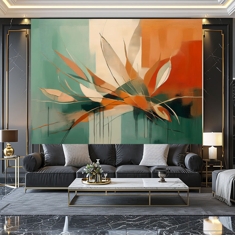 "Grounded Earth" Biophilic Textured Abstract Art