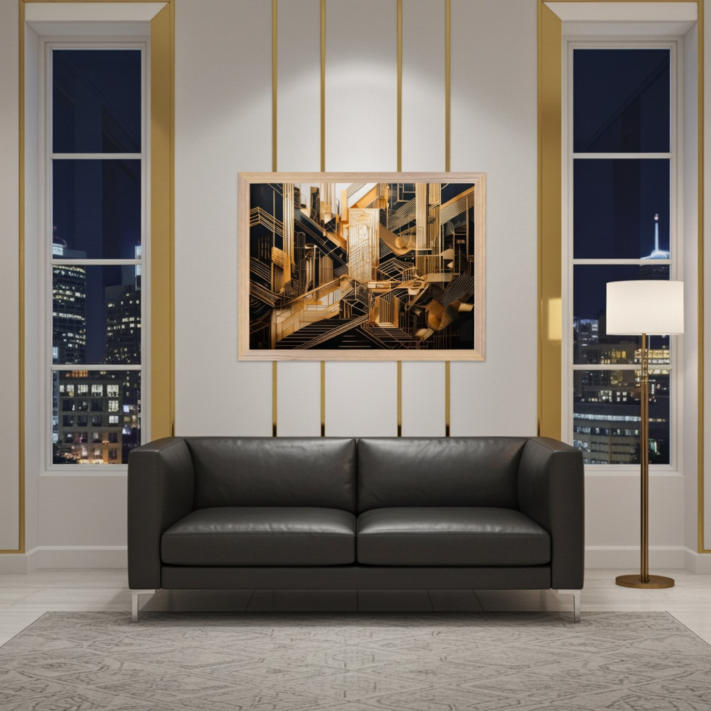 The Gilded Metropolis Fine Art Print