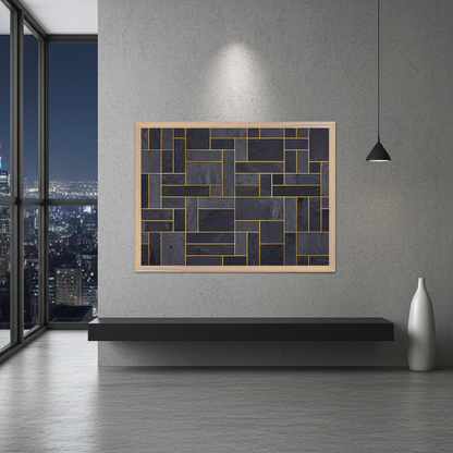 The Monolithic Grid Structured Wall Art