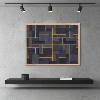 The Monolithic Grid Structured Wall Art