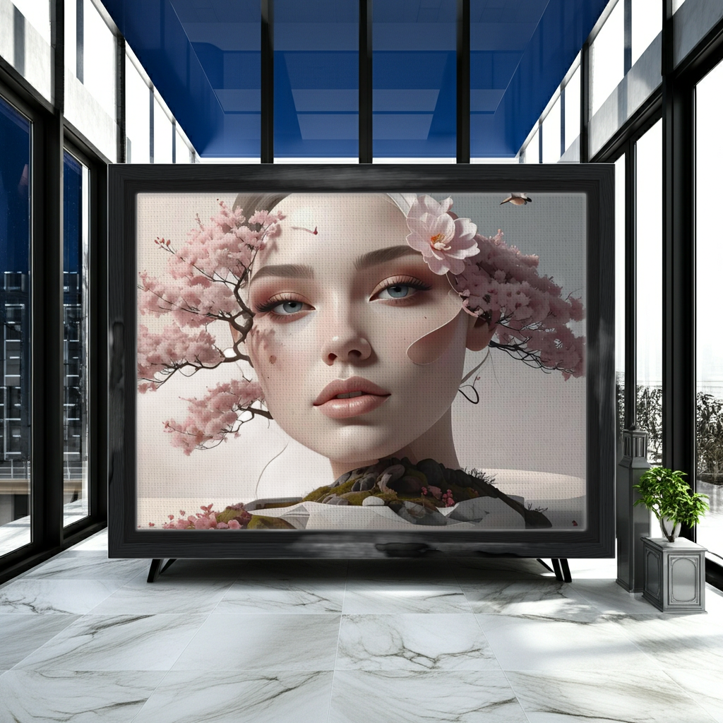 Timeless Minimalist Portrait | ArtFlex Canvas