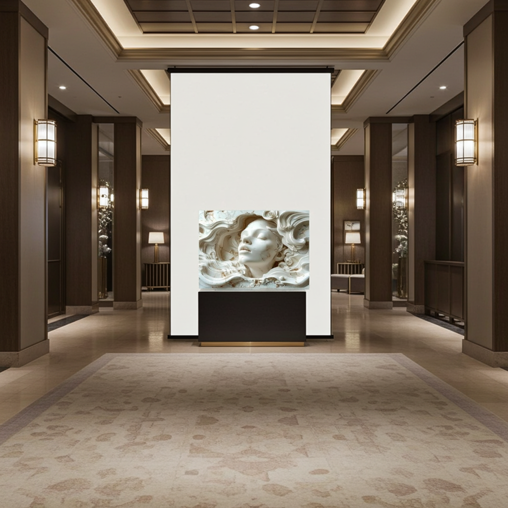 Layered Plaster 3D Face Sculpture Art - Modern Abstract Wall Decor