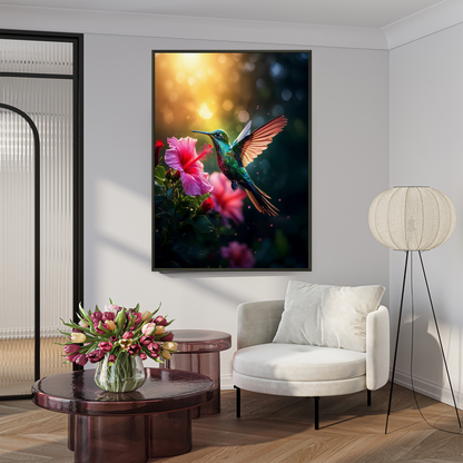 Hummingbird Harmony | Vibrant Spring Wildlife Art