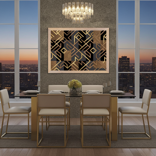 The Textured Deco Mosaic Wall Art