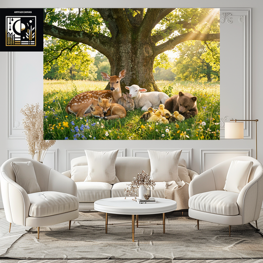 Wall Art- Beautiful Realistic Picture of Baby  Animals