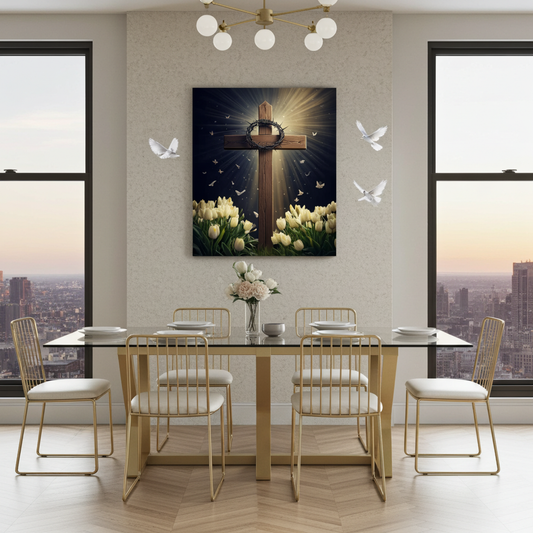 Sacrifice & Renewal: Crown of Thorns Wall Art