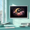 Gilded Celestial Moon and Starscape Lotus Wall Art