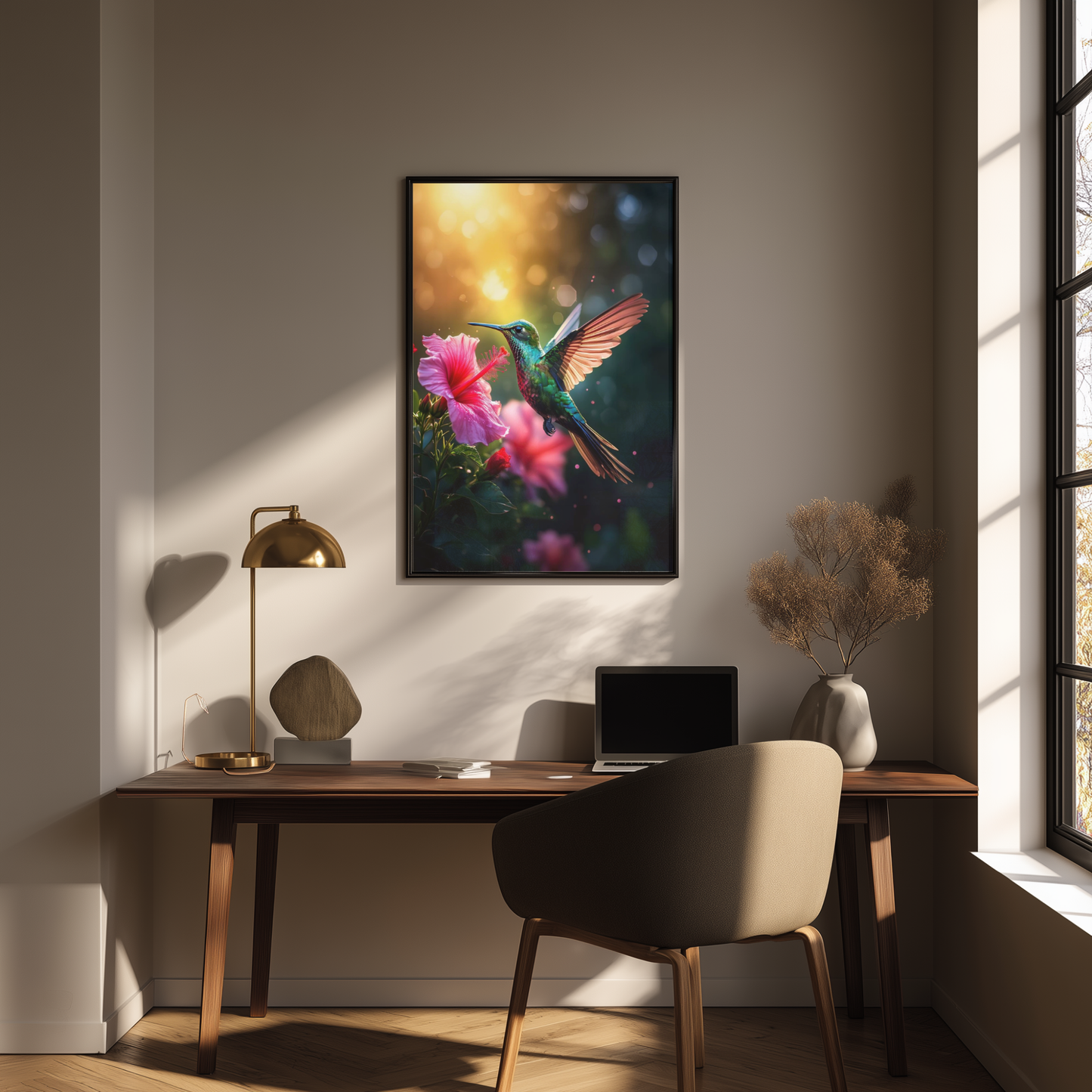 Hummingbird Harmony | Vibrant Spring Wildlife Art