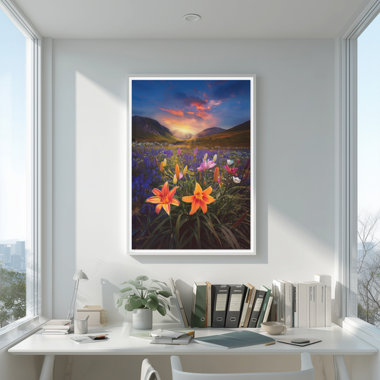 Easter Lilies at Sunset Meadow Art