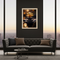 Golden Glow Zen Lotus on Balanced Stones Wall  Art