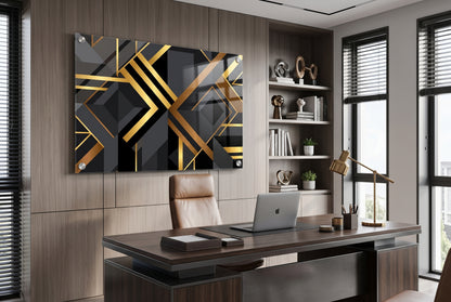 Art Deco Diagonal Geometric Acrylic Print Wall Art - Modern Heritage