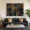 Art Deco Diagonal Geometric Canvas Wall Art - Modern Heritage