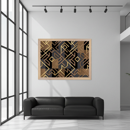 The Textured Deco Mosaic Wall Art