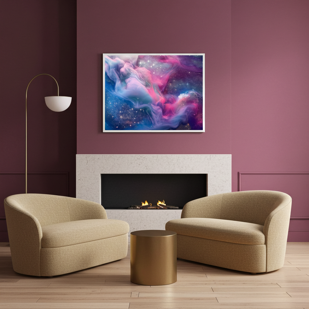 Cosmic Nebula Starlight Fine Art Print | Artflex Canvas