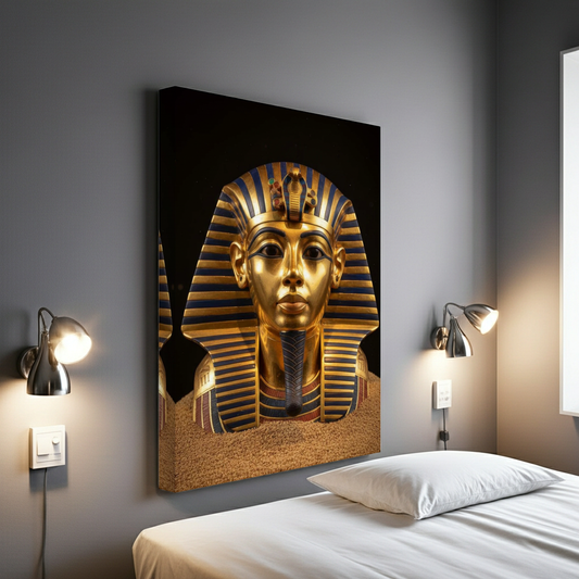 Ancient Majesty: Golden King Tut mask Wall Art