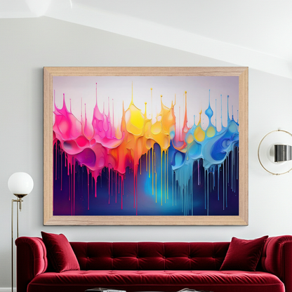 "Liquid Chromatrope" High-Gloss Neon Abstract