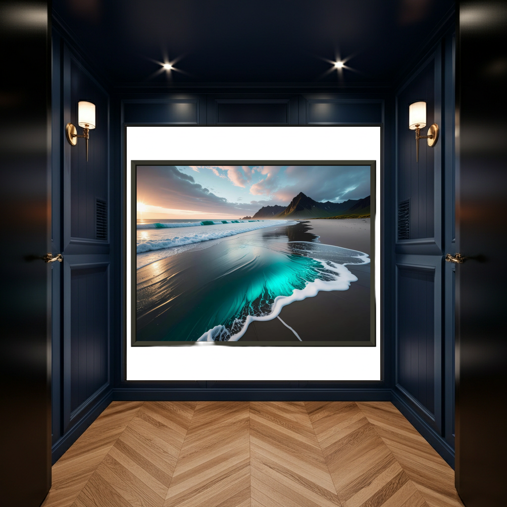 Ocean whisper , coastal serenity-Wall Art