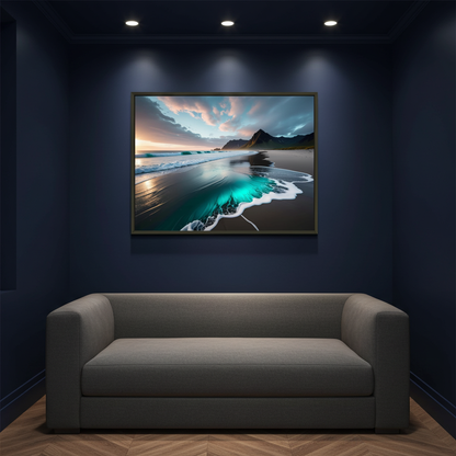 Ocean whisper , coastal serenity-Wall Art