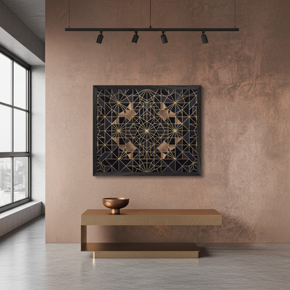 The Symmetric Deco Mandala Fine Art Print