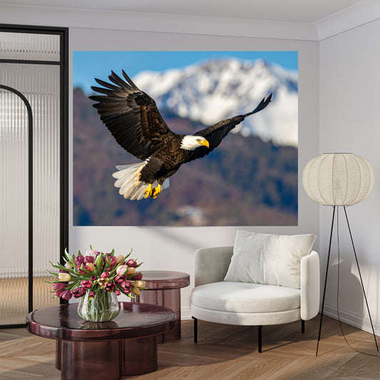 Bald Eagle in Flight Canvas Print - Stunning Wildlife Art for Home Decor