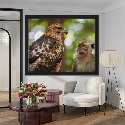 The Watchful Guardian - Red Tail Hawk Study by Artlex Canvas