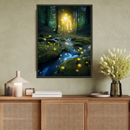 The Enchanted Brook | Magical Spring Forest Art