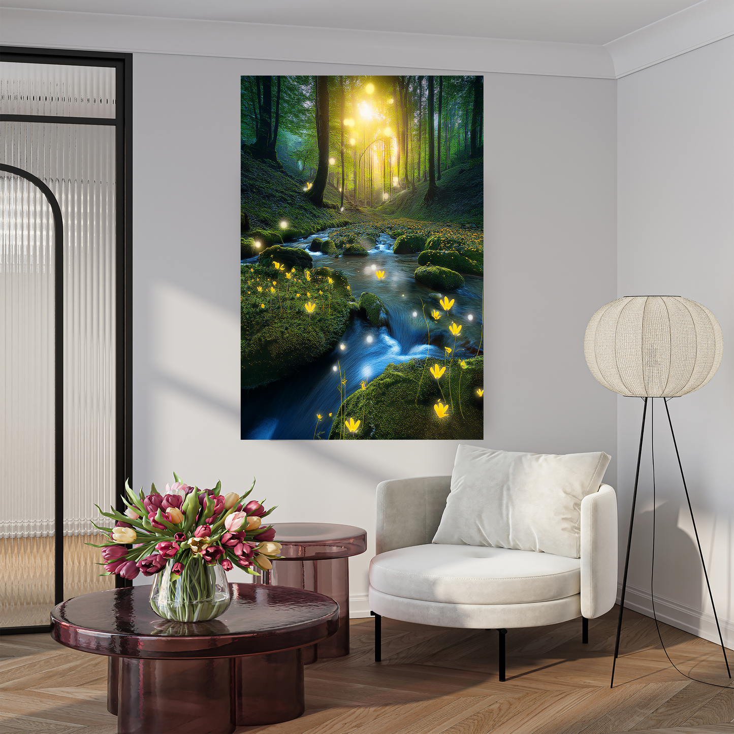 The Enchanted Brook | Magical Spring Forest Art