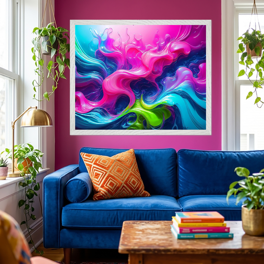"Gummy Pop" Vibrant Maximalist Abstract Art