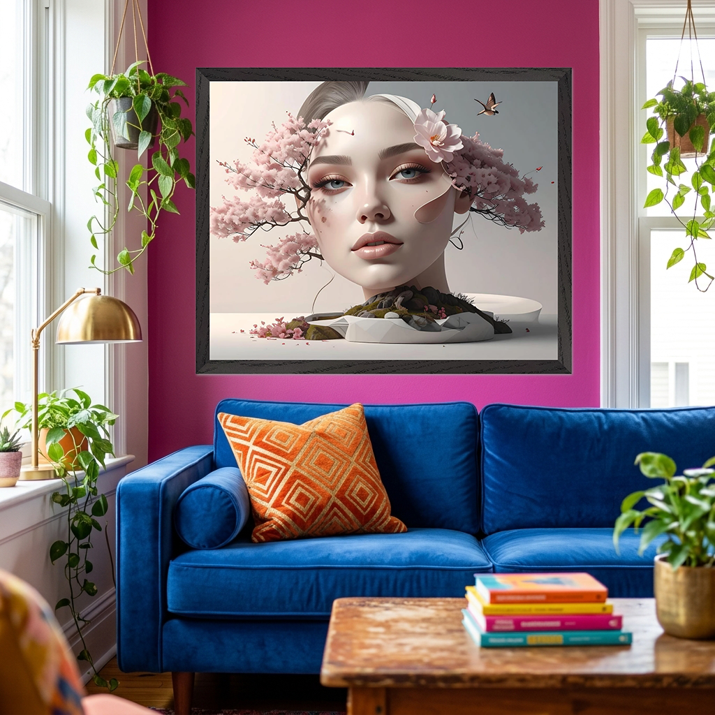 Timeless Minimalist Portrait | ArtFlex Canvas