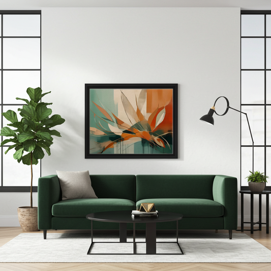 "Grounded Earth" Biophilic Textured Abstract Canvas