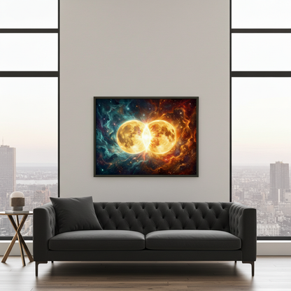 Cosmic Ignition" Radiant Supernova Abstract Art