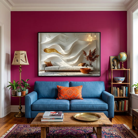 Wall art - Elegant 3D sculptural wall art abstract