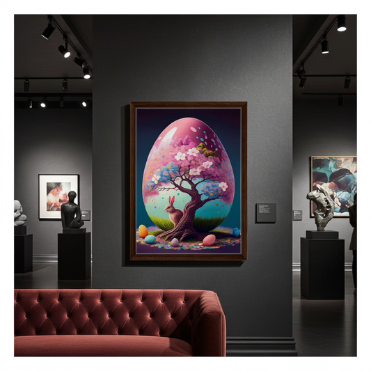 Cherry Blossom Tree Easter Egg Fine Art