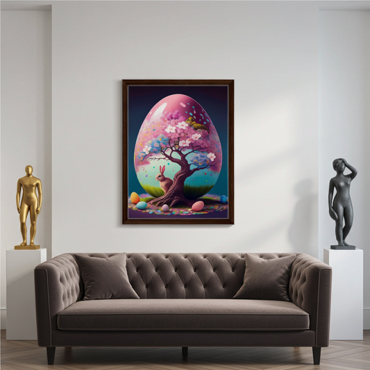 Cherry Blossom Tree Easter Egg Fine Art