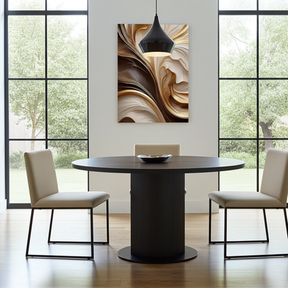 Liquid Gold Marble Abstract Art - Soft Ethereal Flow