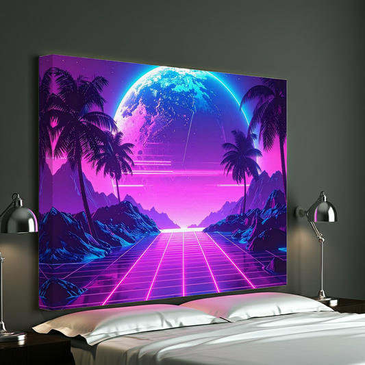 Neon Retro Arcade | ArtFlex Canvas