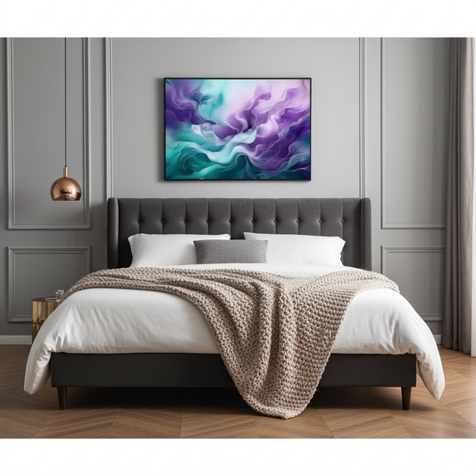 "Fluid Luminescence" Opalescent Ethereal Wall Art