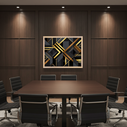The Bold Chevron Prism Premium Wall Art