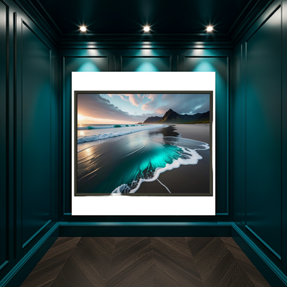 Ocean whisper , coastal serenity-Wall Art