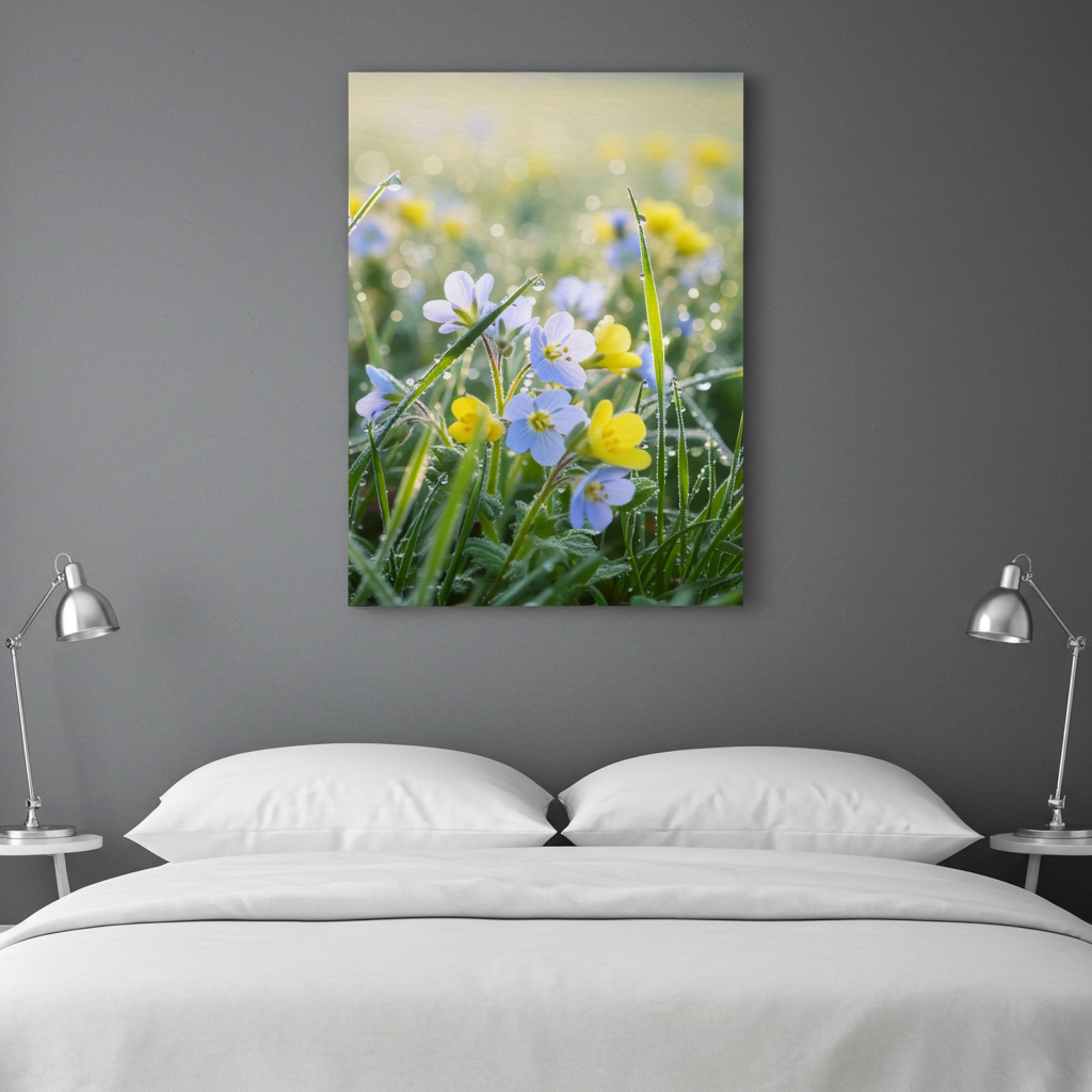 Morning Meadow Dew | Spring Serenity Art