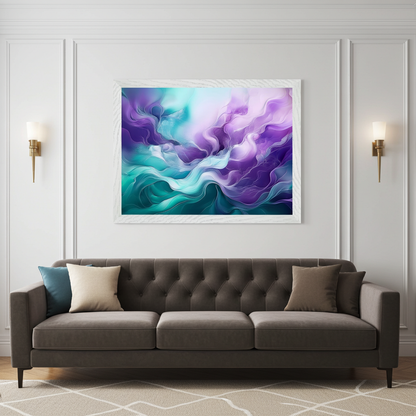 "Fluid Luminescence" Opalescent Ethereal Wall Art