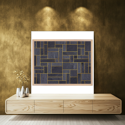 The Monolithic Grid Structured Wall Art